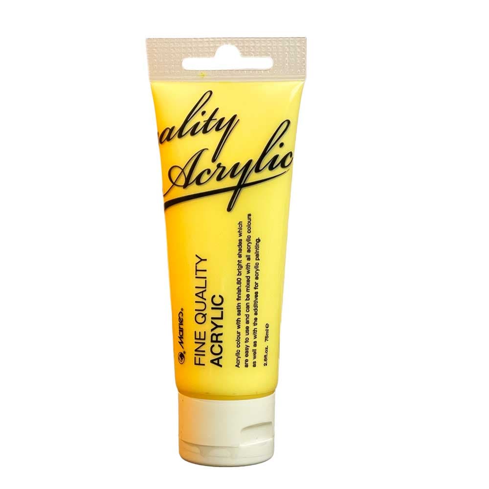Maries Fine Quality Acrylic Color - 210 Naples Yellow (Hue) - 75ml